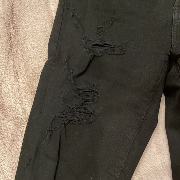 Agolde Black heavily distressed Sophie Skinny jeans sz 28 - Picture 4 of 10